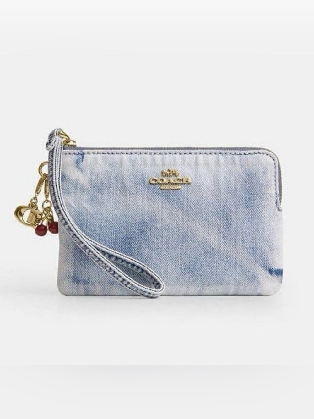 Coach Loved Denim Wristlet